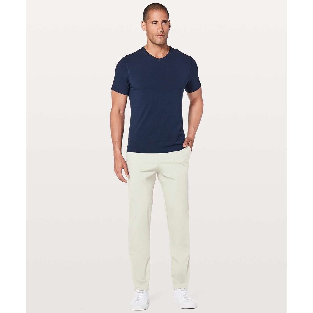 Lululemon 30 Commission Pant Classic Swift Cotton Birch Beige Inseam 28.5”
